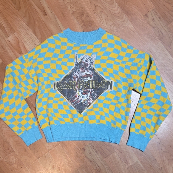 Forever 21 Sweaters - Iron Maiden Cropped Sweater